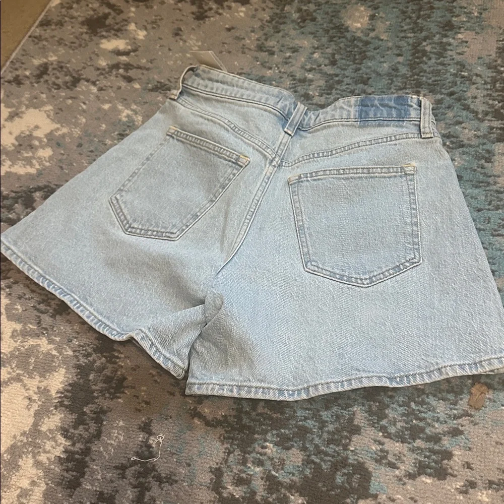 Abercrombie & Fitch Light Blue Jean Shorts - Dad Shorts - Curve Love - Picture 13 of 14